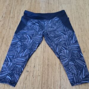 Patagonia Xl Blue Leaf Pattern Leggings